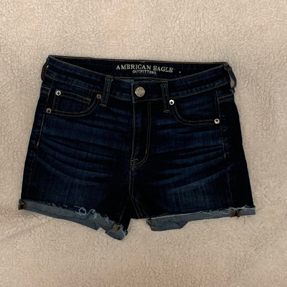 AMERICAN EAGLE dark denim shorts - Picture 1 of 5